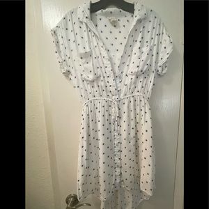 Japna Mini White Blue Star Women’s Dress- Size: S